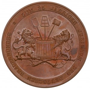 Germania, medaglia per i 25 anni dell'Associazione tedesca dei birrai 1896