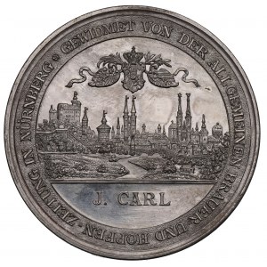 Niemcy, Medal 25 lat Niemieckiego Związku Piwowarów 1896 - srebro