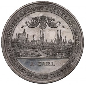 Germania, medaglia per i 25 anni dell'Associazione tedesca dei birrai 1896 - argento