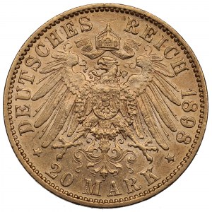 Deutschland, Hessen, 20 Mark 1898
