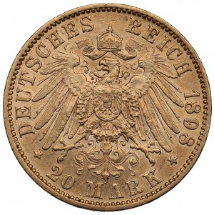 Germany, Hessen, 20 mark 1898
