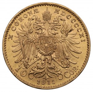Austria, Francesco Giuseppe I, 10 corone 1911