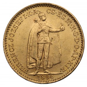 Hungary, Franz Joseph, 20 crowns 1894