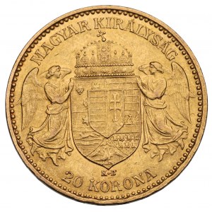 Hongrie, François-Joseph, 20 couronnes 1896