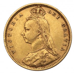 Royaume-Uni, 1/2 souverain 1892