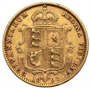 UK, 1/2 sovereign 1892