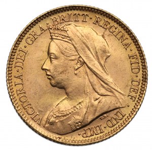 UK, Victoria, 1/2 Sovereign 1901