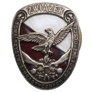 II RP, Badge of the Union of Gymnastic Societies Sokol in Poland