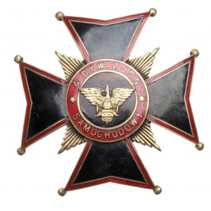 II RP, Badge of the 4th Motor Squadron, Lodz - Bobkowicz Lodz.