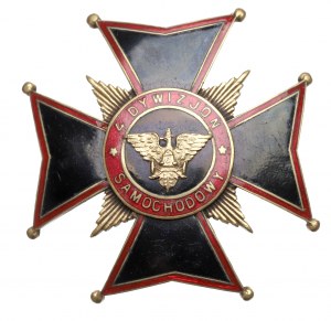 II RP, Badge of the 4th Motor Squadron, Lodz - Bobkowicz Lodz.