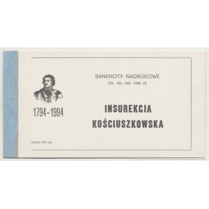 III RP, Kościuszkovo povstání tištěná brožura bankovek