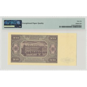 PRL, 20 Zloty 1948 HZ - PMG 66 EPQ