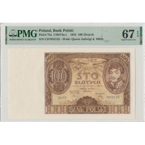 II RP, 100 złotych 1934 C.D. - PMG 67EPQ
