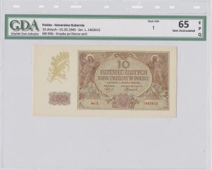 GG, 10 złotych 1940 - L - GDA 65EPQ