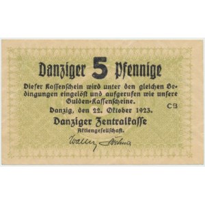 Gdansk, 5 fenig 1923 - October 22