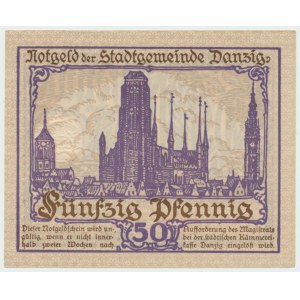 Gdaňsk, 50 fenig 1919