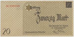 Litzammstadt Getto, 20 mark 1940 - PMG 64