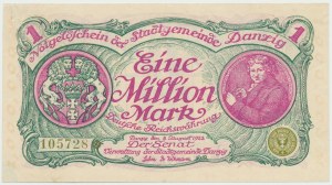 Danzig, 1 Million Mark 1923 mit 5 Ziffern