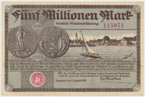 Sopot, Zoppot 5 millions de marks 1923