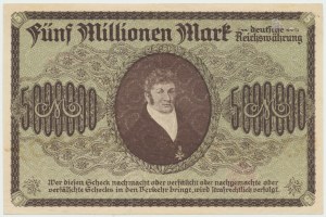 Sopot, Zoppot 5 million marks 1923