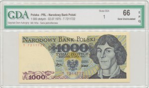 PRL, 1000 złotych 1975 T - GDA 66EPQ