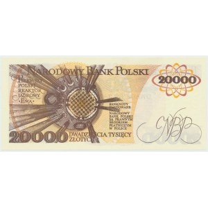République populaire de Pologne, 20000 zloty 1989 C