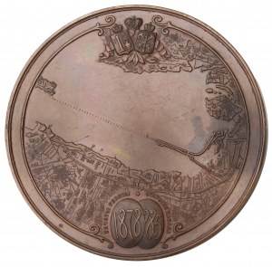 Russie, Alexandre III, Médaille commémorant l'ouverture du canal maritime de Saint-Pétersbourg 1885