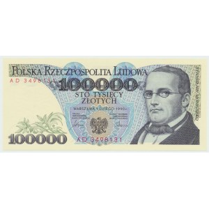 PRL, 100.000 zł 1990 AD
