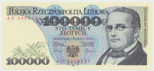 PRL, 100.000 zł 1990 AD