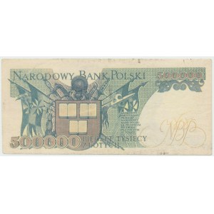 500.000 złotych 1990 W - Niewyłapane fałszerstwo z epoki