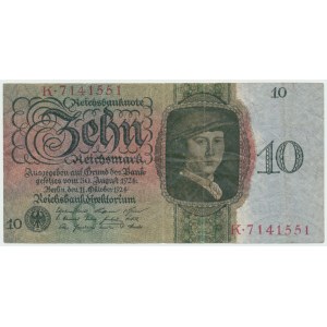 Německo, 10 značek 1924