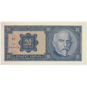 Cecoslovacchia, 20 corone 1926