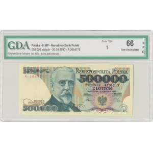 500.000 złotych 1990 A - GDA 66EPQ