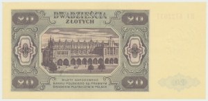 People's Republic of Poland, 20 gold 1948 HI