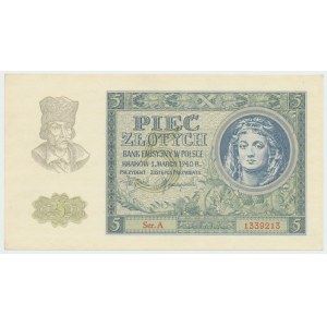 GG, 5 złotych 1940 A