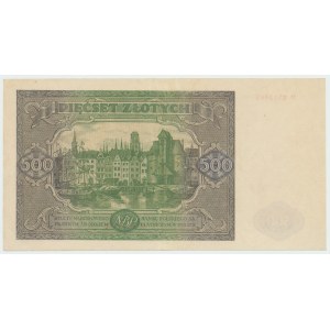 République populaire de Pologne, 500 zlotys 1946 H