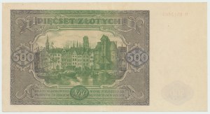 Repubblica Popolare di Polonia, 500 zloty 1946 H