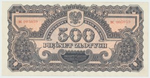 500 PLN 1944 ...schuldig - BC