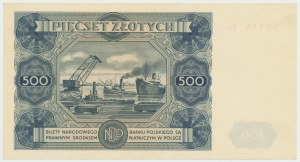 Poľská ľudová republika, 500 zlotých 1947 E2