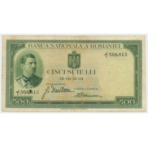 Rumunia, 500 lei 1934