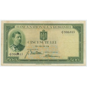 Romania, 500 lei 1934