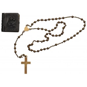 Czechoslovakia, Rosary with case - 18kt gold