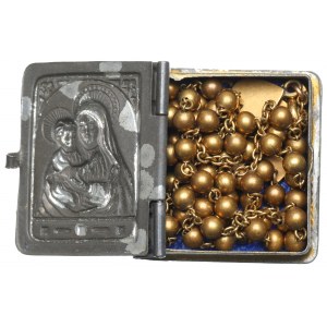 Czechoslovakia, Rosary with case - 18kt gold