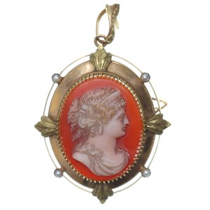 Europa, brooch-pendant with cameo