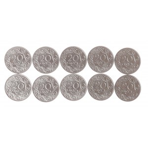 Second Republic, Set of 20 pennies 1923