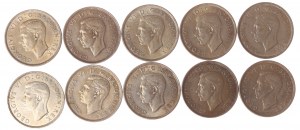 United Kingdom, Set of 2 shillings