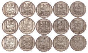 France, 10 franc set