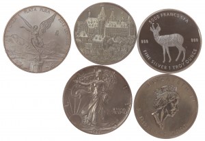 Set of ounce coins