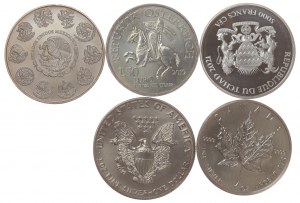 Set of ounce coins
