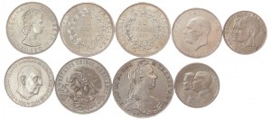 Sada stříbrných mincí